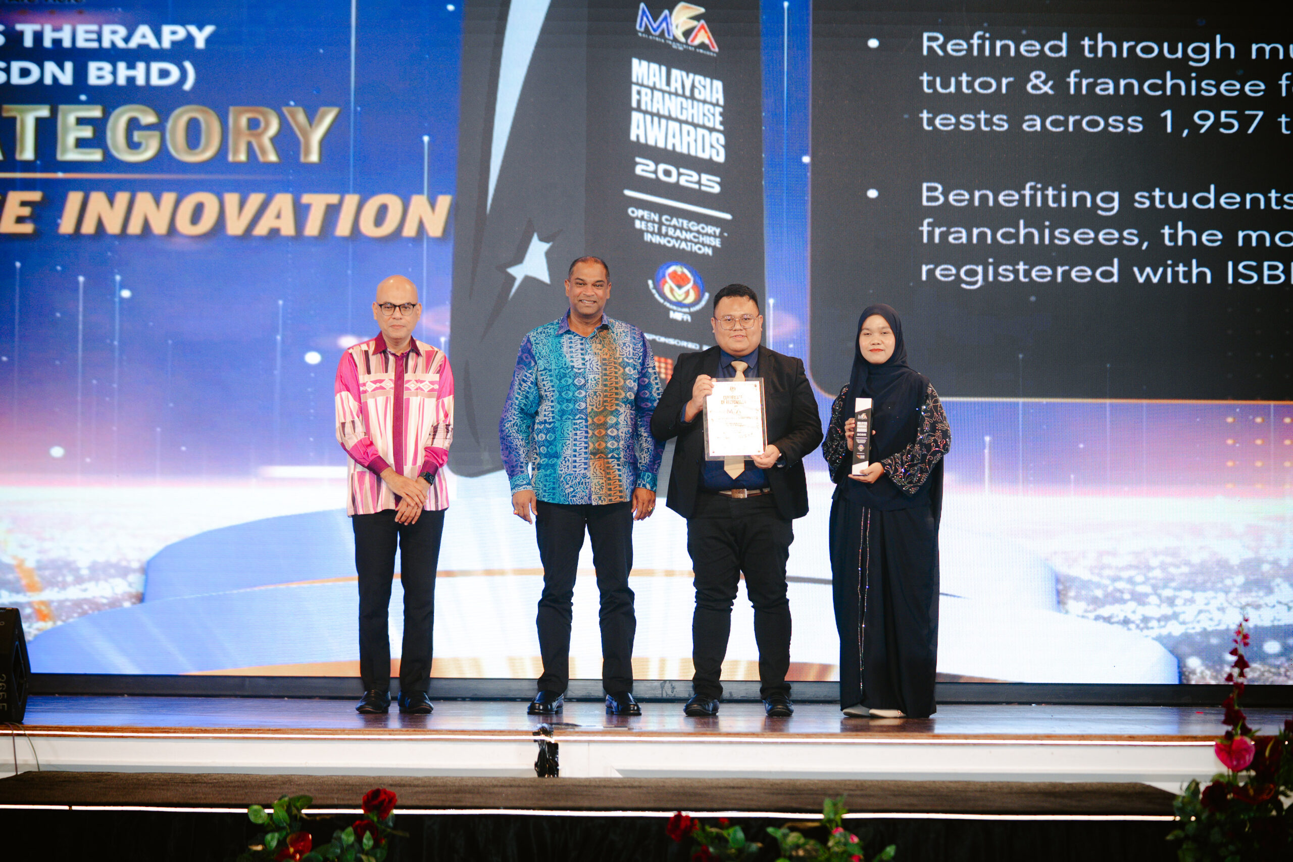 HOME Maths Therapy Wins Franchise Innovation Award 2025